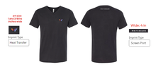 Load image into Gallery viewer, BELLA + CANVAS - Solid Black Triblend V-Neck Short Sleeve Tee
